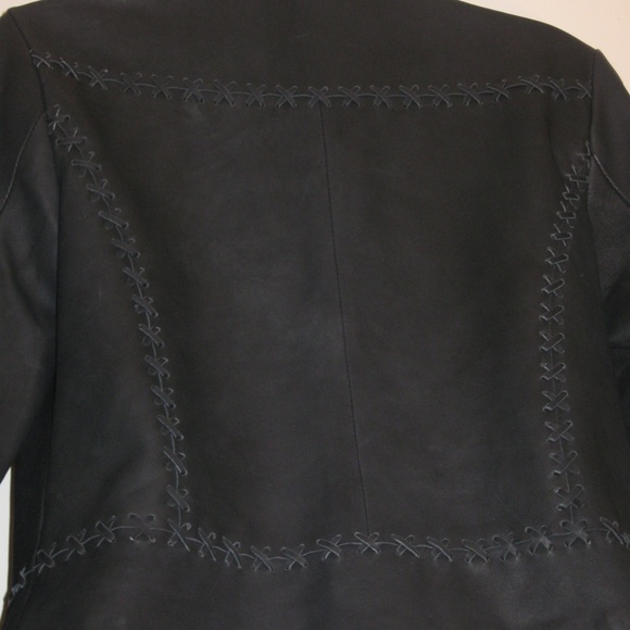 100% Genuine Black Leather Jacket - Picture 8 of 8